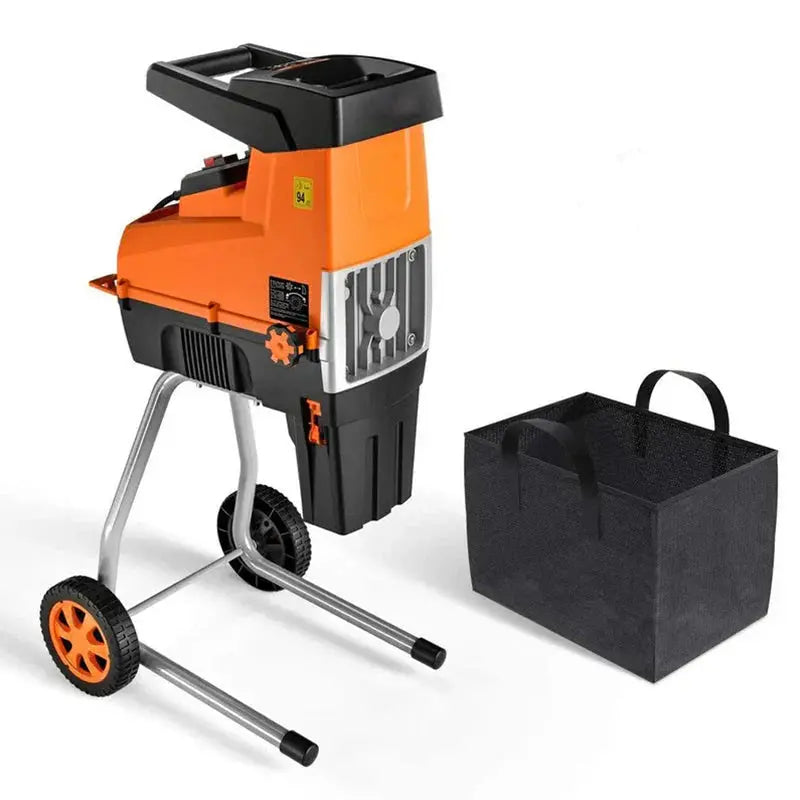 TKWS01A 15-Amp Electric Garden Shredder & Wood Chipper  60L Collapsible Collection Bag