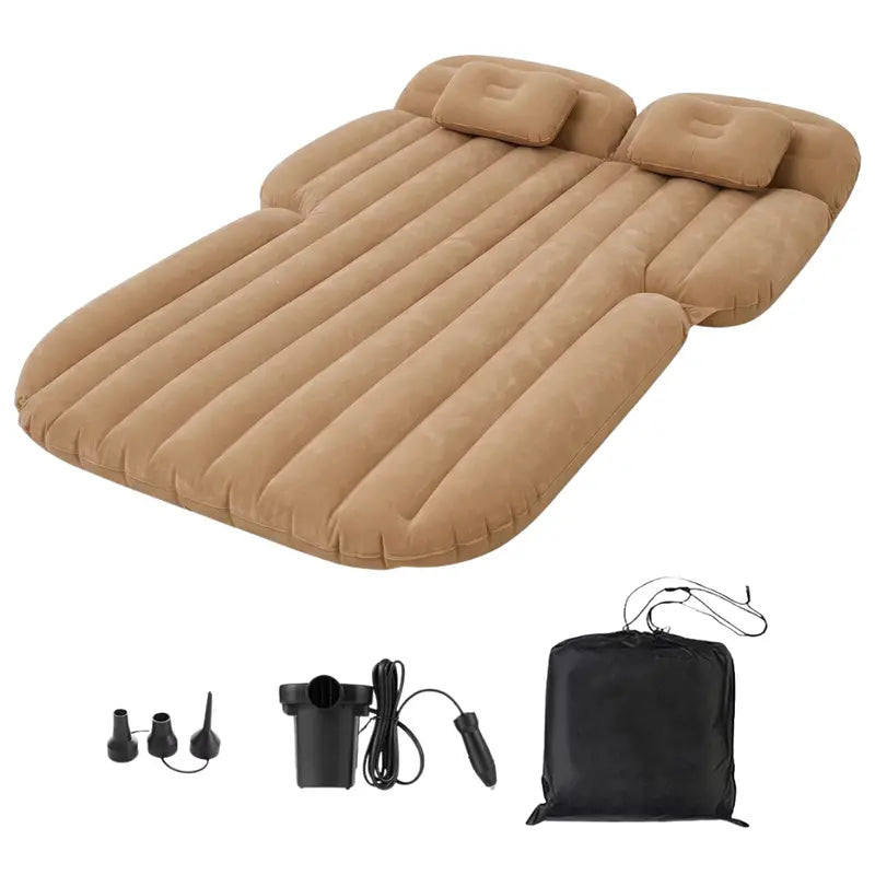 Compact Inflatable SUV Mattress — 69″ x 51″ x 5.9″, Comes with Pump & Pillows