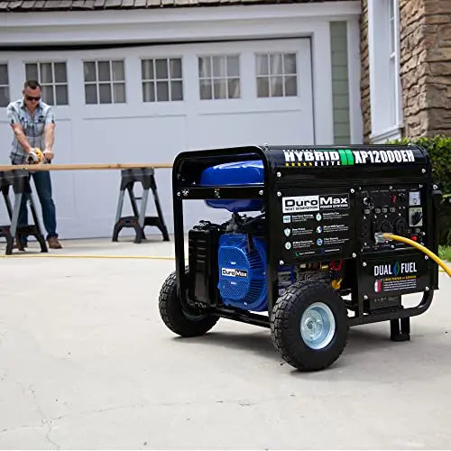 DuroMax XP12000EH Dual-Fuel Generator  12,000W Output (Gas/Propane), 457cc OHV Engine, EPA & CARB Certified