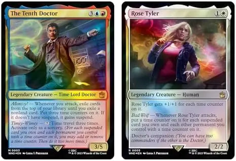 Magic The Gathering Doctor Who 100-Card Timey-Wimey Commander Deck + 2-Card Collector Booster & Accessories