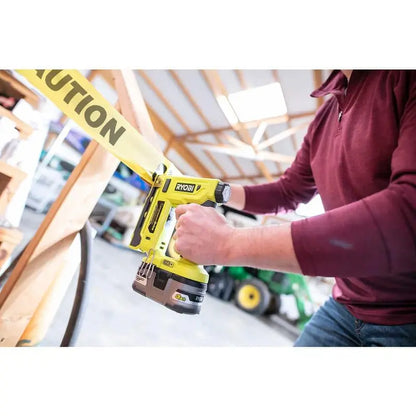 RYOBI ONE+ 18V Cordless Compression Drive 3/8 in. Crown Stapler (Tool Only) P317
