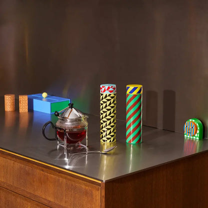 Dusen Dusen Stripe Pattern Insulated Thermal Bottle