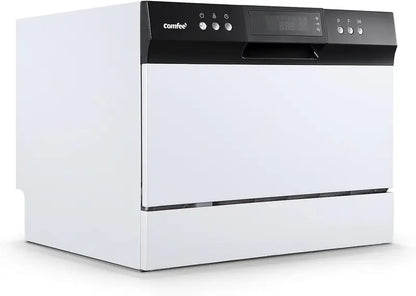 Compact Energy StarCertified Portable Dishwasher  6-Place Setting, 8 Wash Cycles, Dorm/RV/Apartment Friendly