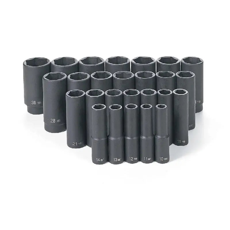 1/2 Drive 26 Pc. Deep Length Metric Master Set