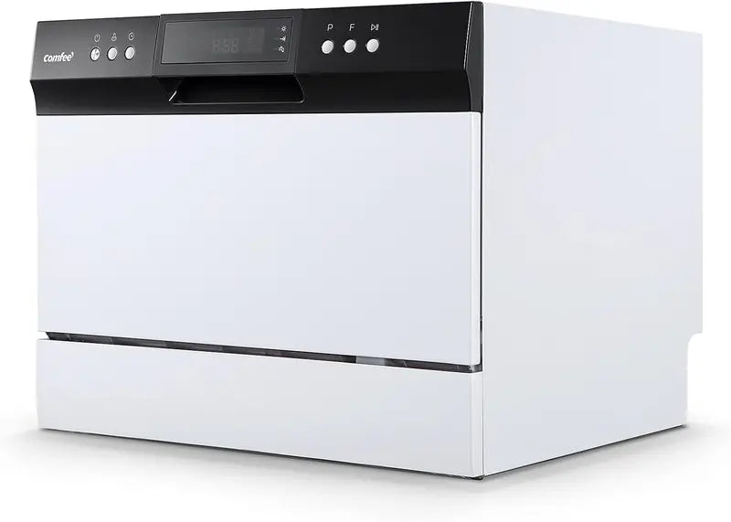 Energy Star Countertop Dishwasher  Portable Mini Dishwasher with 6-Place Settings & 8 Wash Programs for Small Spaces