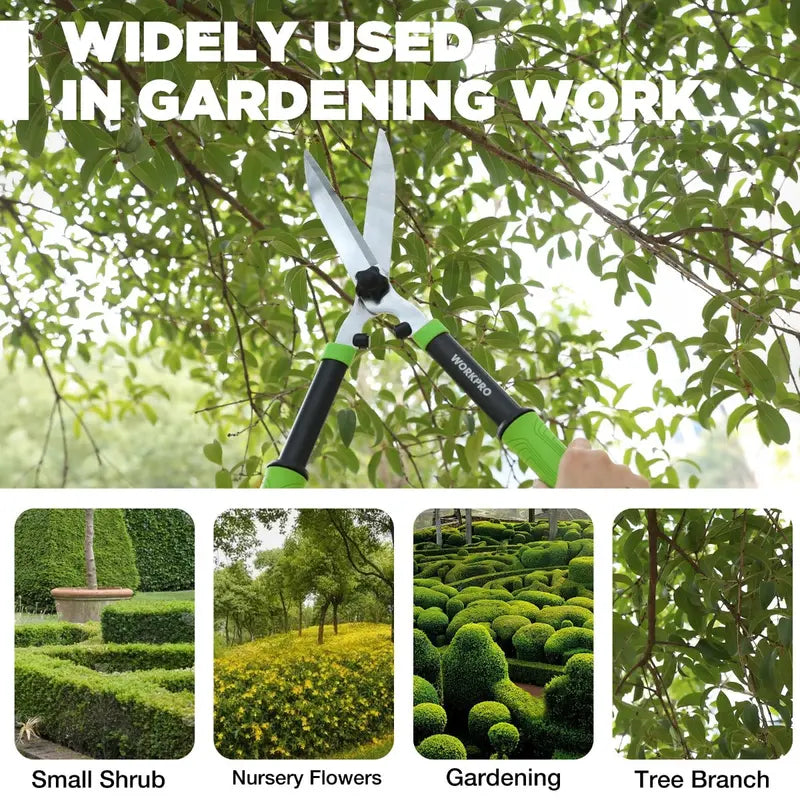 WORKPRO 23-Inch Manual Hedge Shears  Professional-Grade Trimming Tool