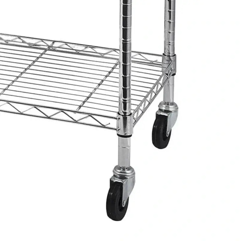 Mobile 5-Tier Wire Shelving Unit  59″L x 17.7″W x 70.9″H with Casters