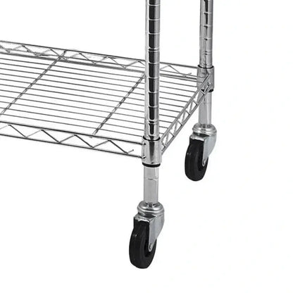 Mobile 5-Tier Wire Shelving Unit  59″L x 17.7″W x 70.9″H with Casters