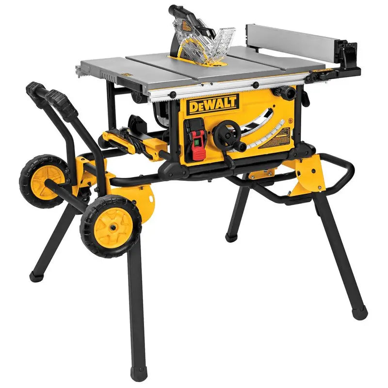 DEWALT DWE7491RS 10-Inch Jobsite Table Saw  32.5-Inch Rip Capacity with Rolling Stand