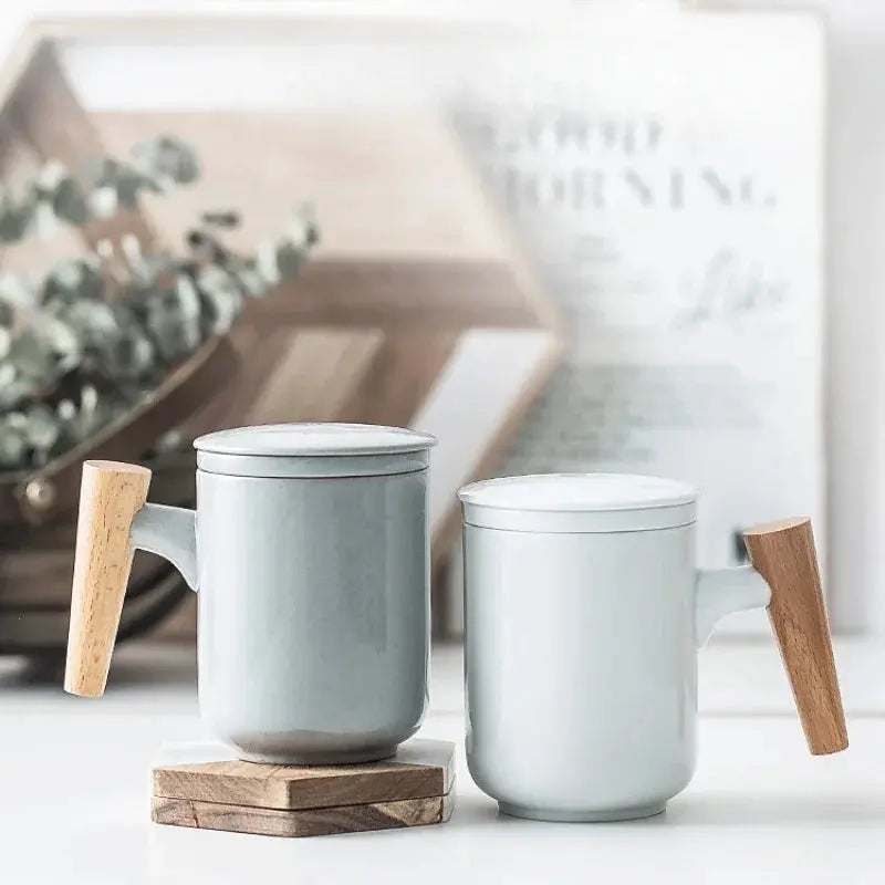 Zonema Sora Frosted 350ml Ceramic Mug  Soft-Touch Minimalist Design