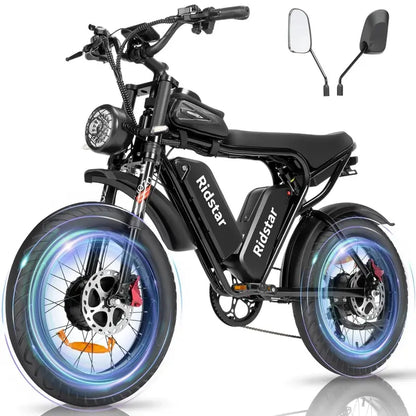 Bopzin Q20PRO Electric Bike  2000W Dual-Motor Fat Tire E-Bike with 52V 40Ah Battery