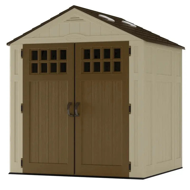 5’6″ Deep x 6’3″ Wide Resin Storage Shed  Durable Outdoor Utility Building