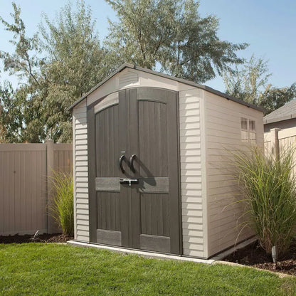 Lifetime 7 ft. x 7 ft. Outdoor Plastic Storage Shed, 60042