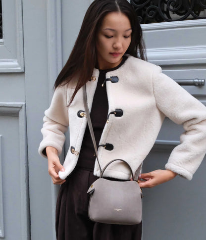 Mini Swann | Suede Taupe
