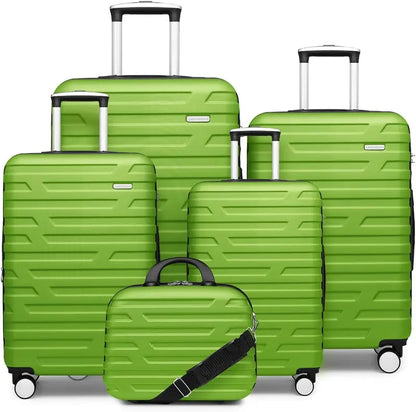 6-Piece Lightweight Expandable Hardshell Luggage Set  TSA-Approved Carry-On & Checked Suitcases with Spinner Wheels