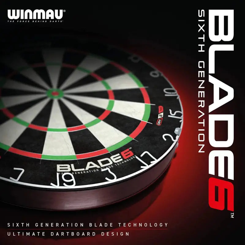 Winmau Professional Bristle Dartboard  Sixth Gen, Density Control, Ultra-Thin Wire, Rota-Lock System, Tournament Grade Sisal
