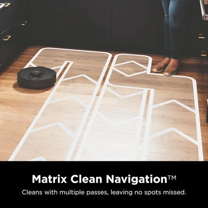 Cool Grey Voice-Controlled Robot Vacuum  Matrix Clean Mapping, 60-Day Self-Empty Base & All-Surface Cleaning Performance
