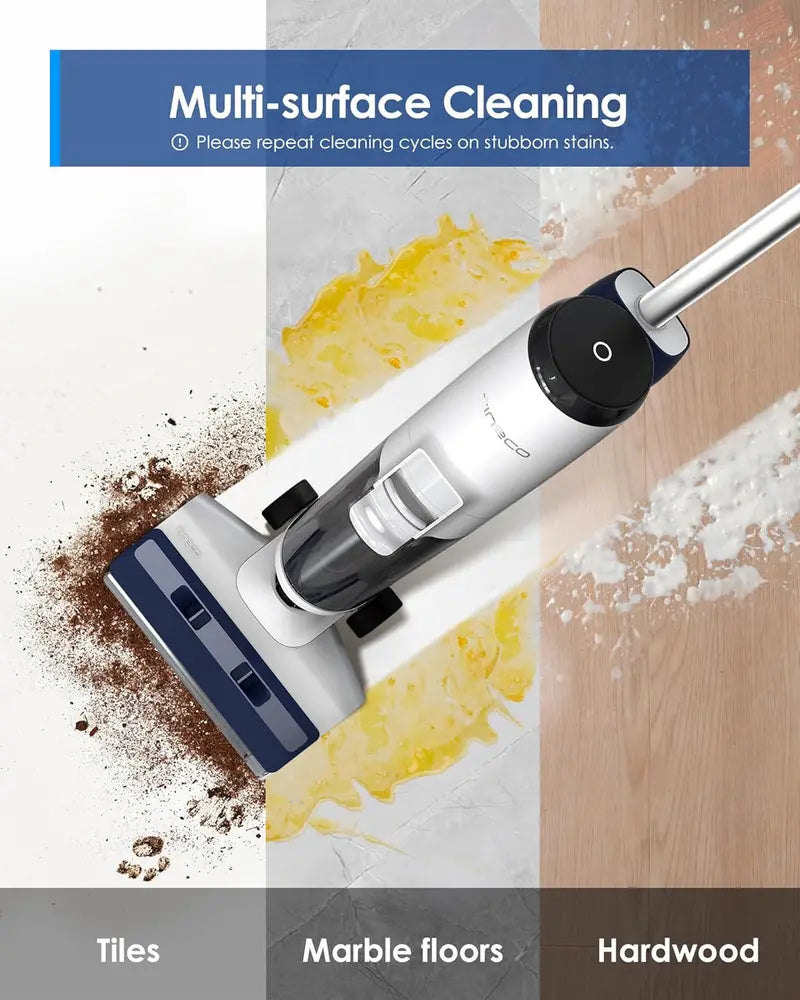 Cordless Wet/Dry Floor Cleaner & Mop  All-in-One Hard Floor Cleaning System with Vacuum + Mopping in a Single Pass
