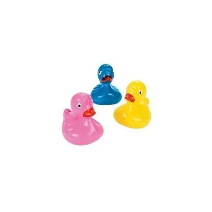 Plastic Weighted Ducks  Party Favors  12 Pieces