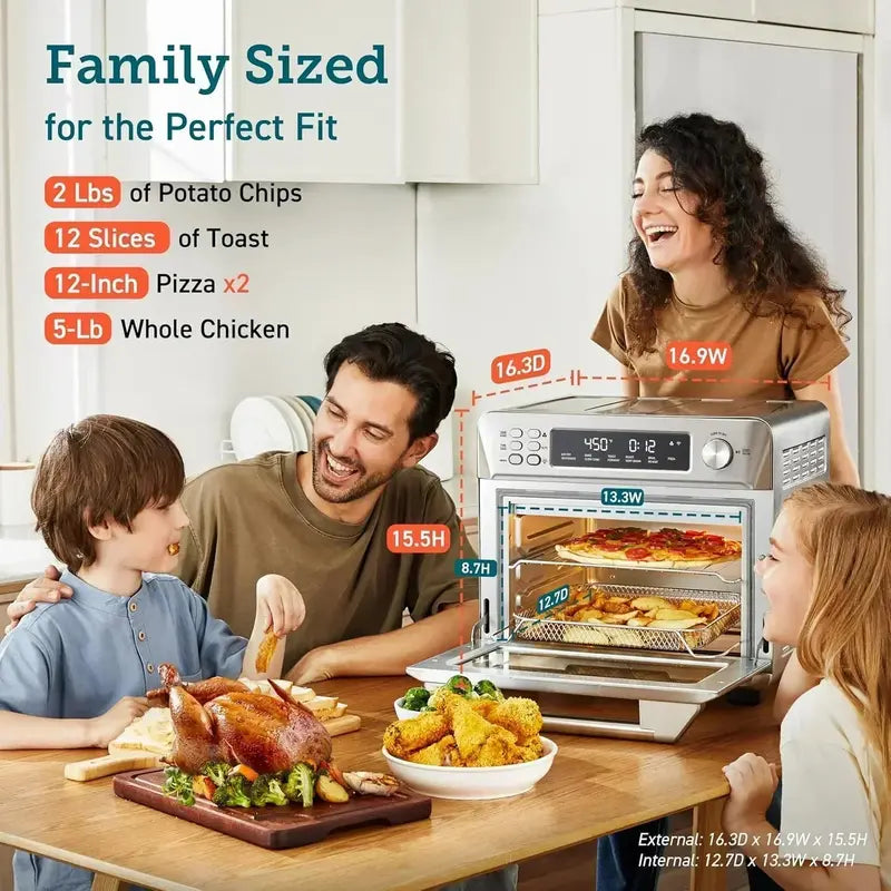 COSORI 12-in-1 Smart Air Fryer Toaster Oven  Countertop Convection Oven with Airfry Function
