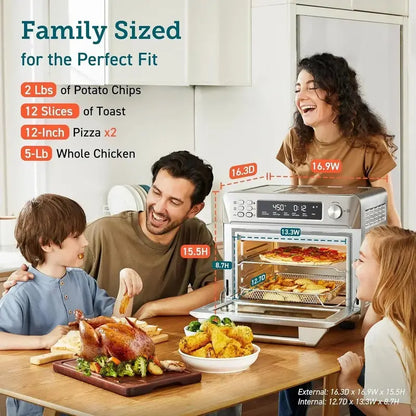 COSORI 12-in-1 Smart Air Fryer Toaster Oven  Countertop Convection Oven with Airfry Function