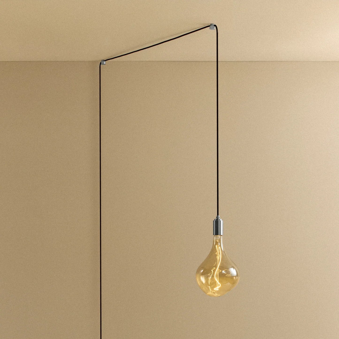 Voronoi II Plug-In Pendant in Stainless Steel