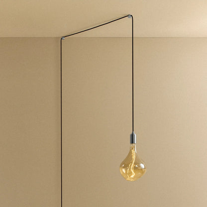 Voronoi II Plug-In Pendant in Stainless Steel