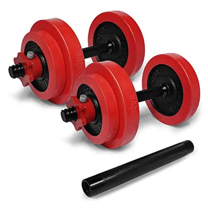 Yes4All Adjustable Dumbbells Set 60 lbs with Connector, Cast Iron Plates, Chrome Handles, Star-Lock Collars, 5-Year Warranty