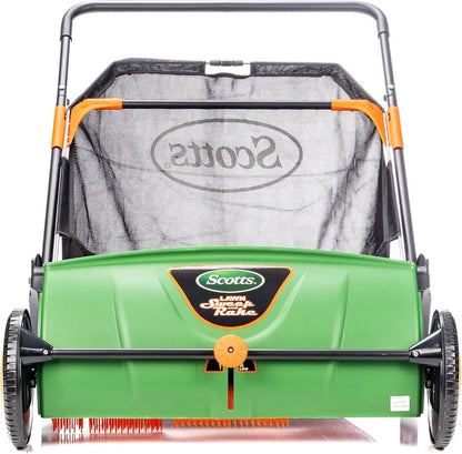 26-Inch Push Lawn Sweeper with 3.6-Gallon Dust Collection Bag
