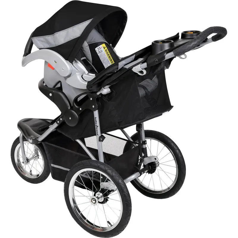 Baby Trend Expedition Travel System Stroller with Car Seat, All-Terrain Tires, Millennium White