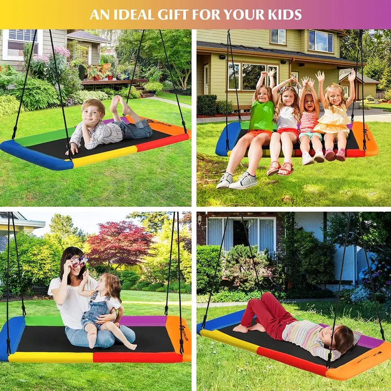 Extra-Large 60-Inch Tree Swing Platform  Heavy-Duty 700 lb Capacity for Kids & Adults