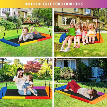 Extra-Large 60-Inch Tree Swing Platform  Heavy-Duty 700 lb Capacity for Kids & Adults