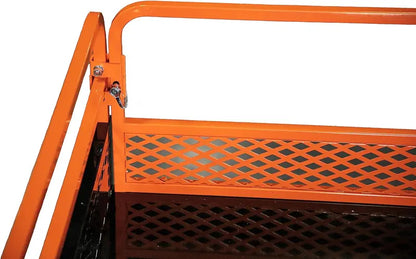 MOTOALLIANCE 1500lb Utility Cart Trailer with Tilt Bed & Mesh Sides for ATV/UTV/Lawn Tractor