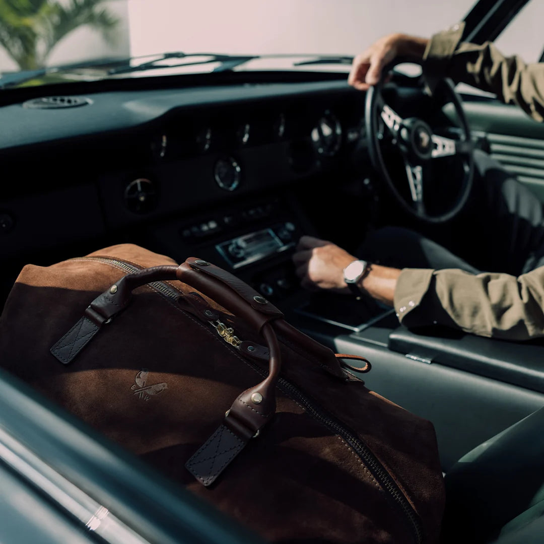 Suede Weekender - Tobacco Brown