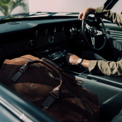 Suede Weekender - Tobacco Brown