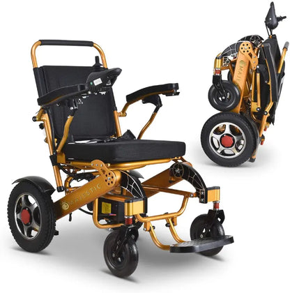 2020 Lightweight Foldable Electric Wheelchair for Travel — Aviation-Safe, Wide-Seat Motorized Mobility Scooter