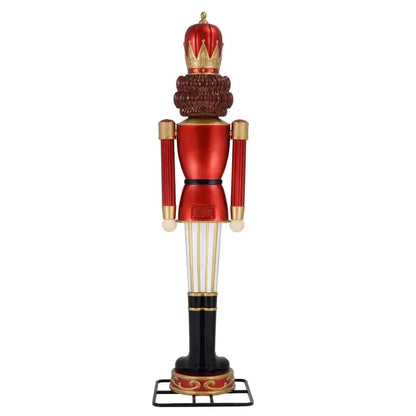 2025 Holiday Time Animated Blow-Mold Nutcracker  9-Foot Multicolor Christmas Display with Motion & Sound