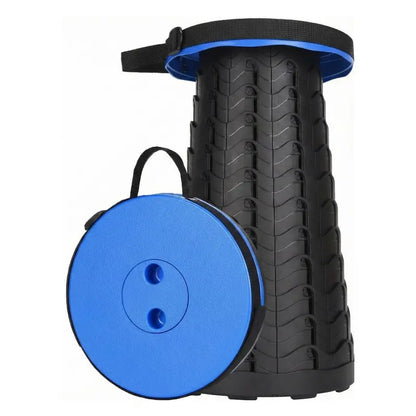 Height-Adjustable Collapsible Stool for Camping, Fishing, or Tailgating