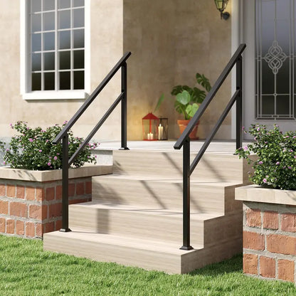 Heavy-Duty Stair Safety Rail Supporting Up to 330 lbs (04 Steps)