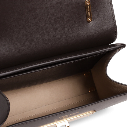 Mini Capucine - Cuir Box Chocolat
