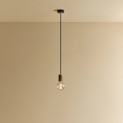Elva Pendant Light Non-Tinted in Walnut