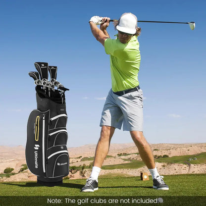 15-Way Golf Cart Bag with Full-Length Club Dividers