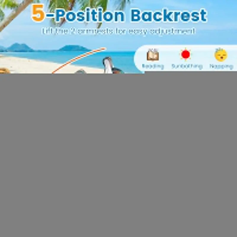 Lightweight Backpack-Friendly Reclining Beach Chairs (Set of 2 or 4)