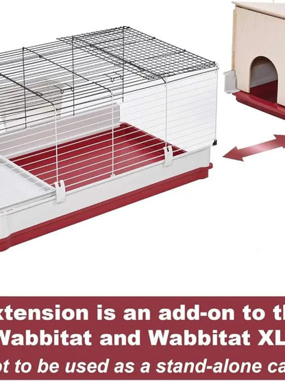 PetSafe Deluxe XX-Large Rabbit & Guinea Pig Cage, White/Red/Black