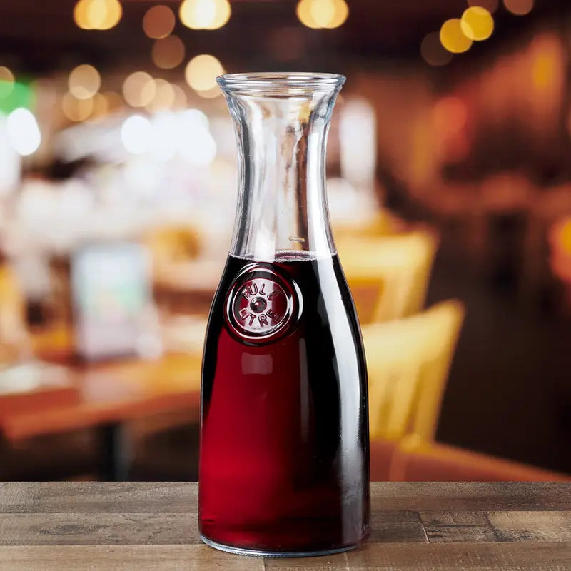 Anchor Hocking Glass Carafe with Lid, 1 Liter