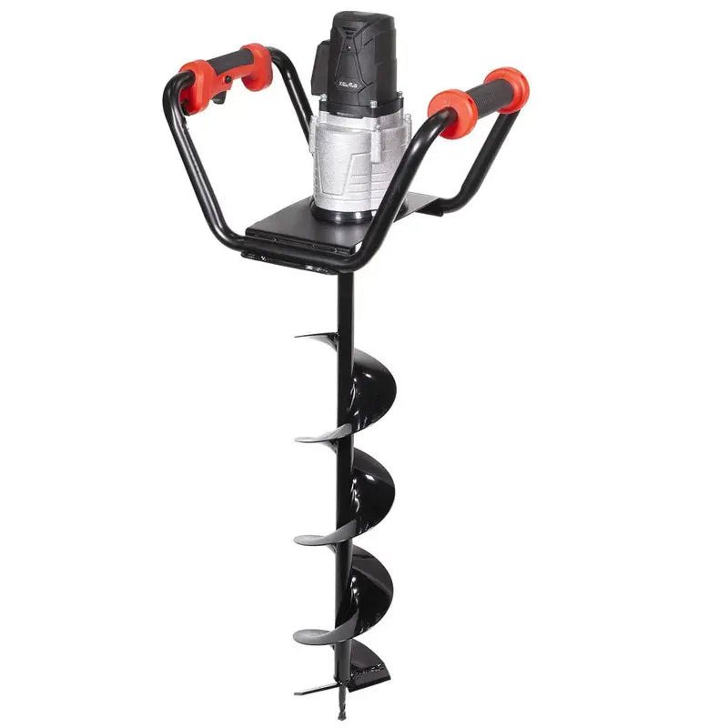 XtremepowerUS 1500W Post Hole Digger  6″ Auger Bit, Anti-Vibration Grip & Safety Lock