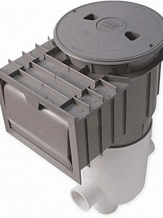 CMP Renegade Gunite Venturi IG Pool Skimmer with 2″ Socket, Gray/Beige Lid