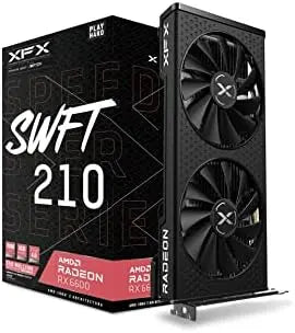 XFX Speedster SWFT 210 RX 6600 8GB GDDR6 Gaming Graphics Card HDMI 3xDP AMD RDNA 2