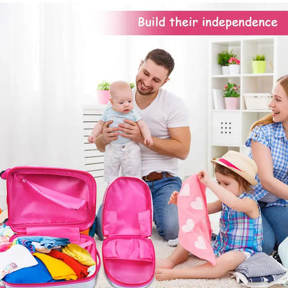 Kids’ Luggage Set  Two Lightweight Carry-Ons (12″ and 16″) for Travel
