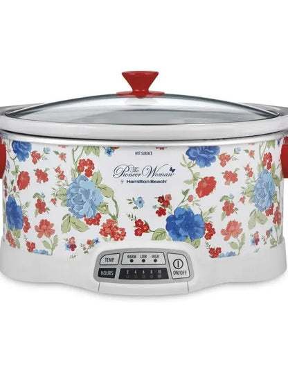 The Pioneer Woman Classic Charm 7-Quart Programmable Slow Cooker by Hamilton Beach